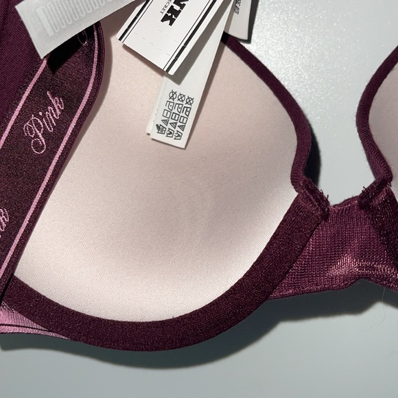 PINK Victoria’s Secret NWT NEW logo wear everywhere push-up bra 34C - Picture 9 of 15